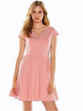 NWT LC Lauren Conrad Desert Palm fit & flare knit dress size Large